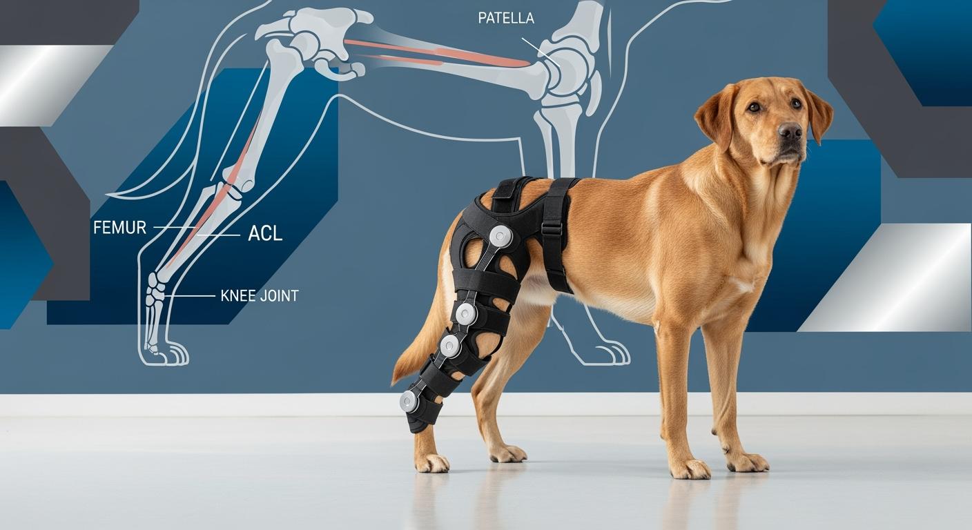 Polycentric Hinges in Dog Braces: The Biomechanics of Medical-Grade ACL Support