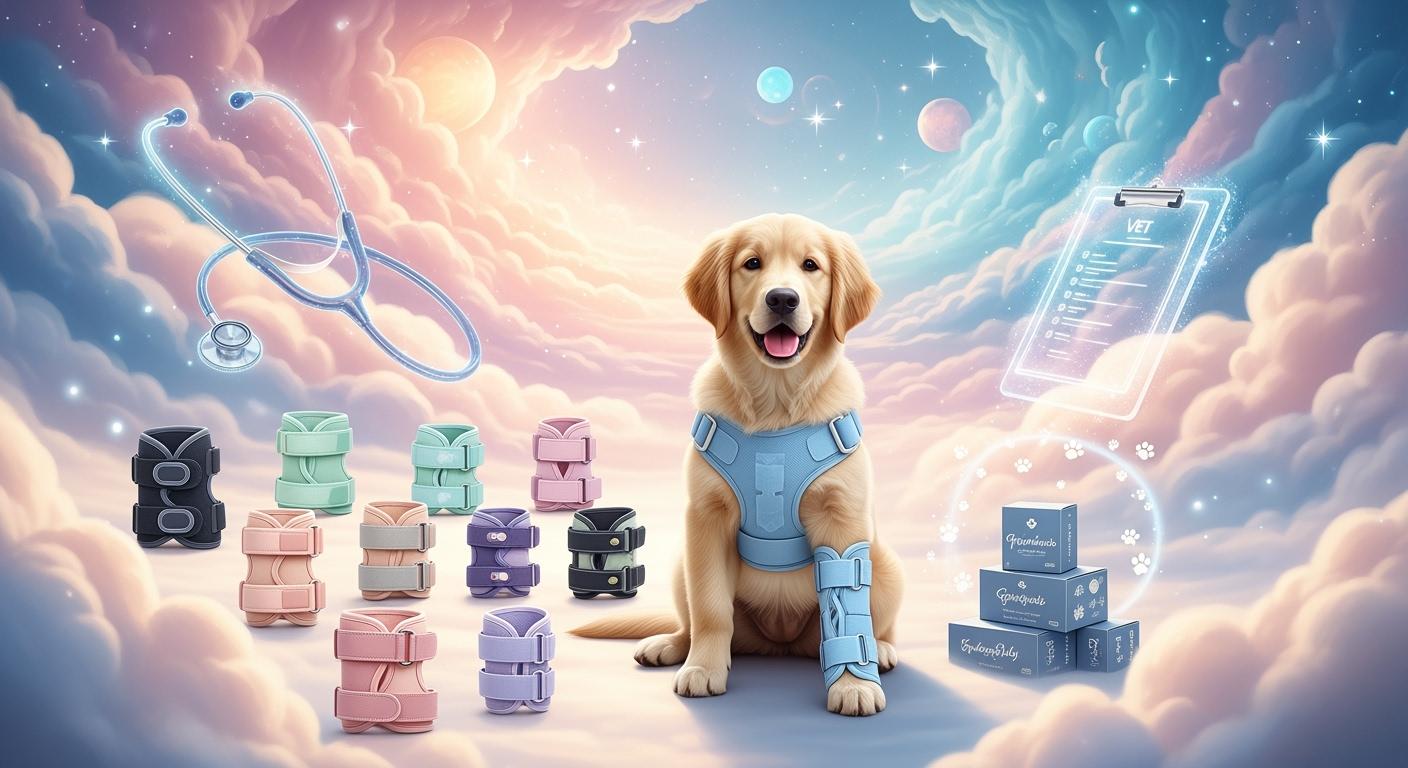 Dog Carpal Brace Guide: Medical-Grade Support for Hyperextension & Arthritis (Wholesale Selection)