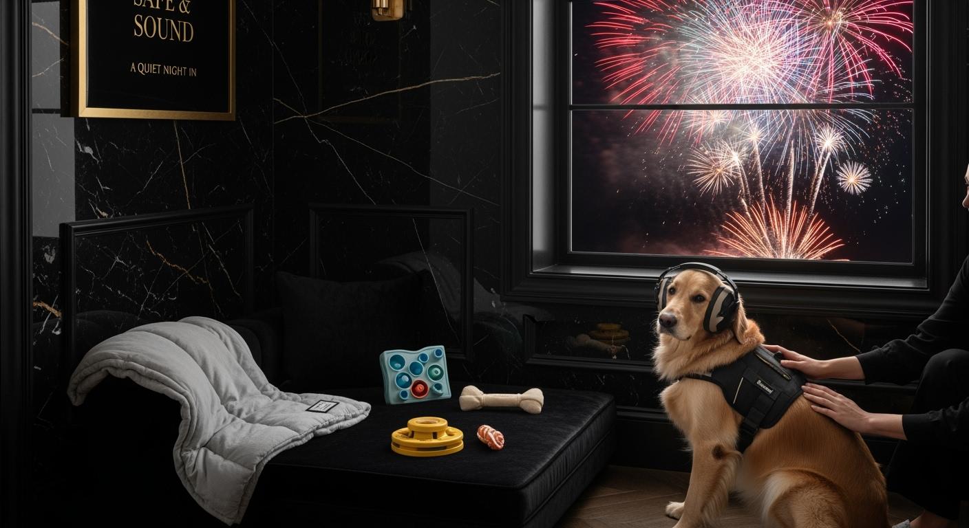 New Year’s Eve Fireworks Anxiety Safety Gear for Dogs: A Practical Guide