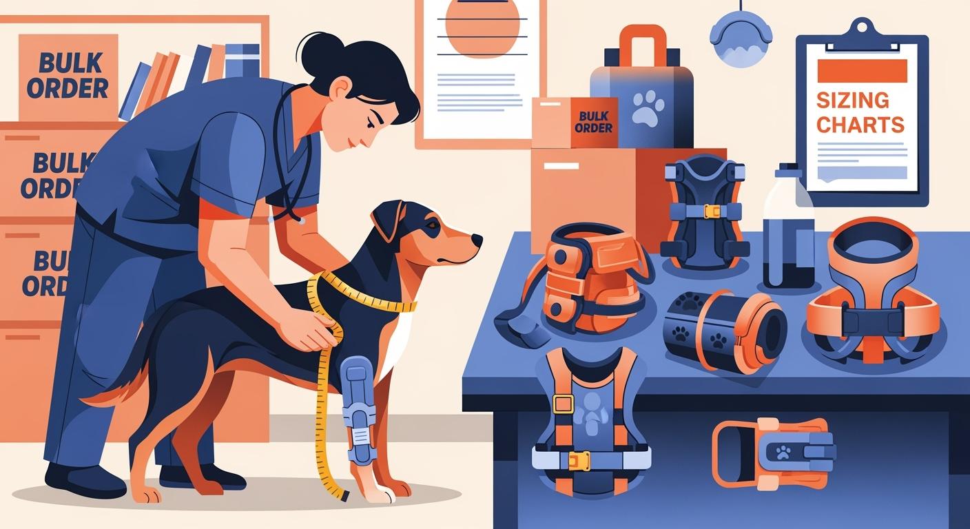 Clinic recovery gear bulk order tips for sizing dog braces and reducing returns in 2026