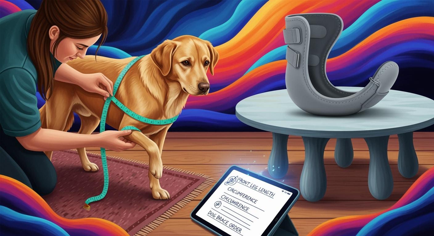 Dog brace sizing how to measure, record, and fit-check before ordering a brace online