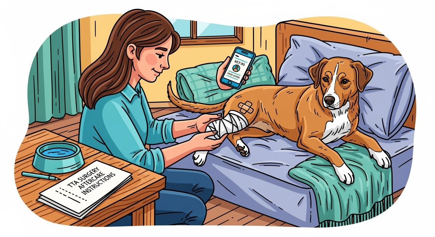 TTA surgery aftercare for dogs what to do at home and when to call your vet