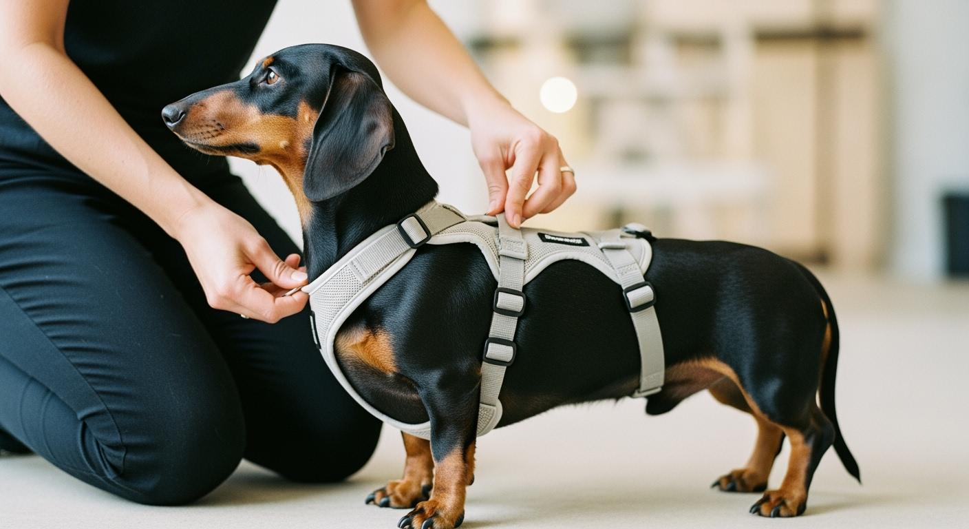 How to Choose and Fit a Dachshund IVDD Support Harness Safely