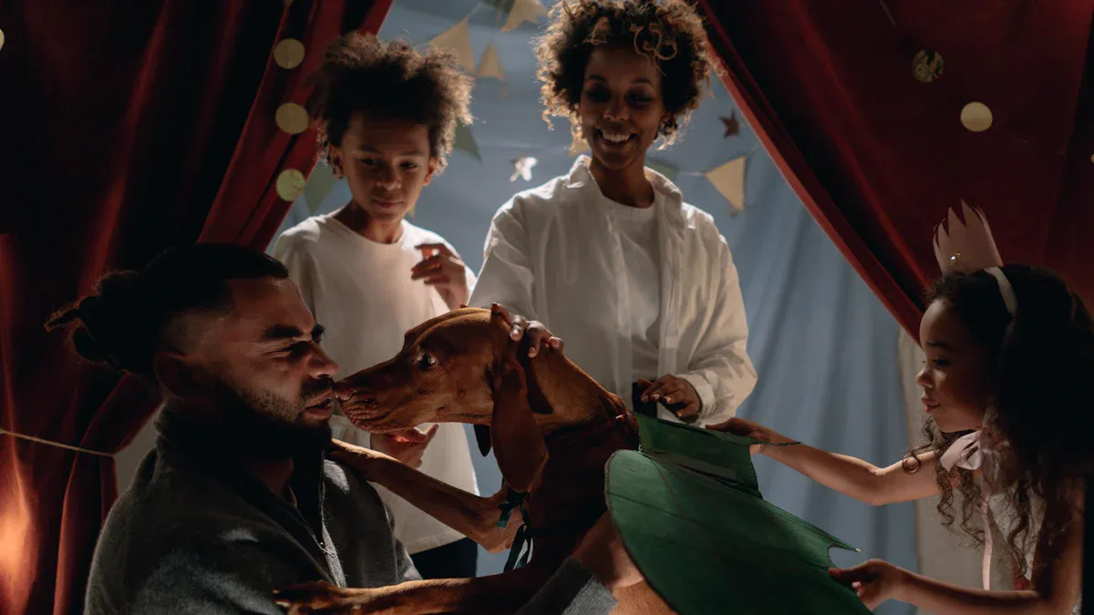 Daily routine to stop a dog licking a wound