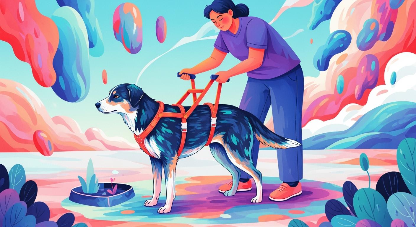 Dog rear lift harness for potty breaks: how to support rear legs without lifting too much weight
