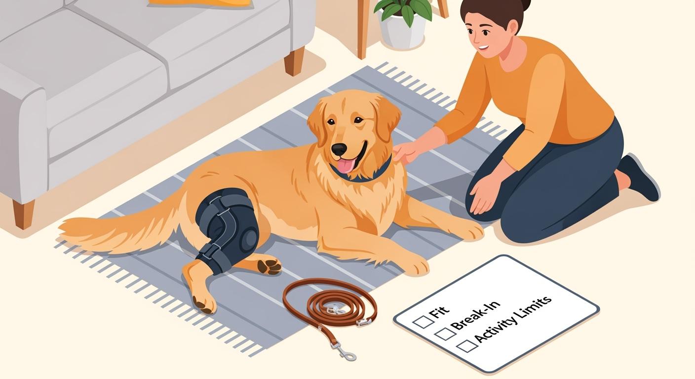 Adjustable Dog Knee Brace for Dogs: How to Check Fit, Break-In, and Activity Limits