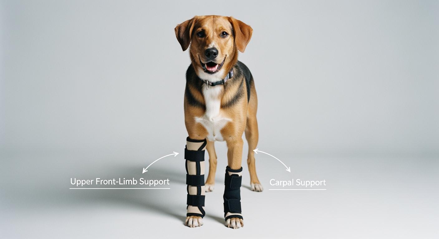 Dog Front Leg Brace: How to Choose Between Carpal Support and Upper Front-Limb Support