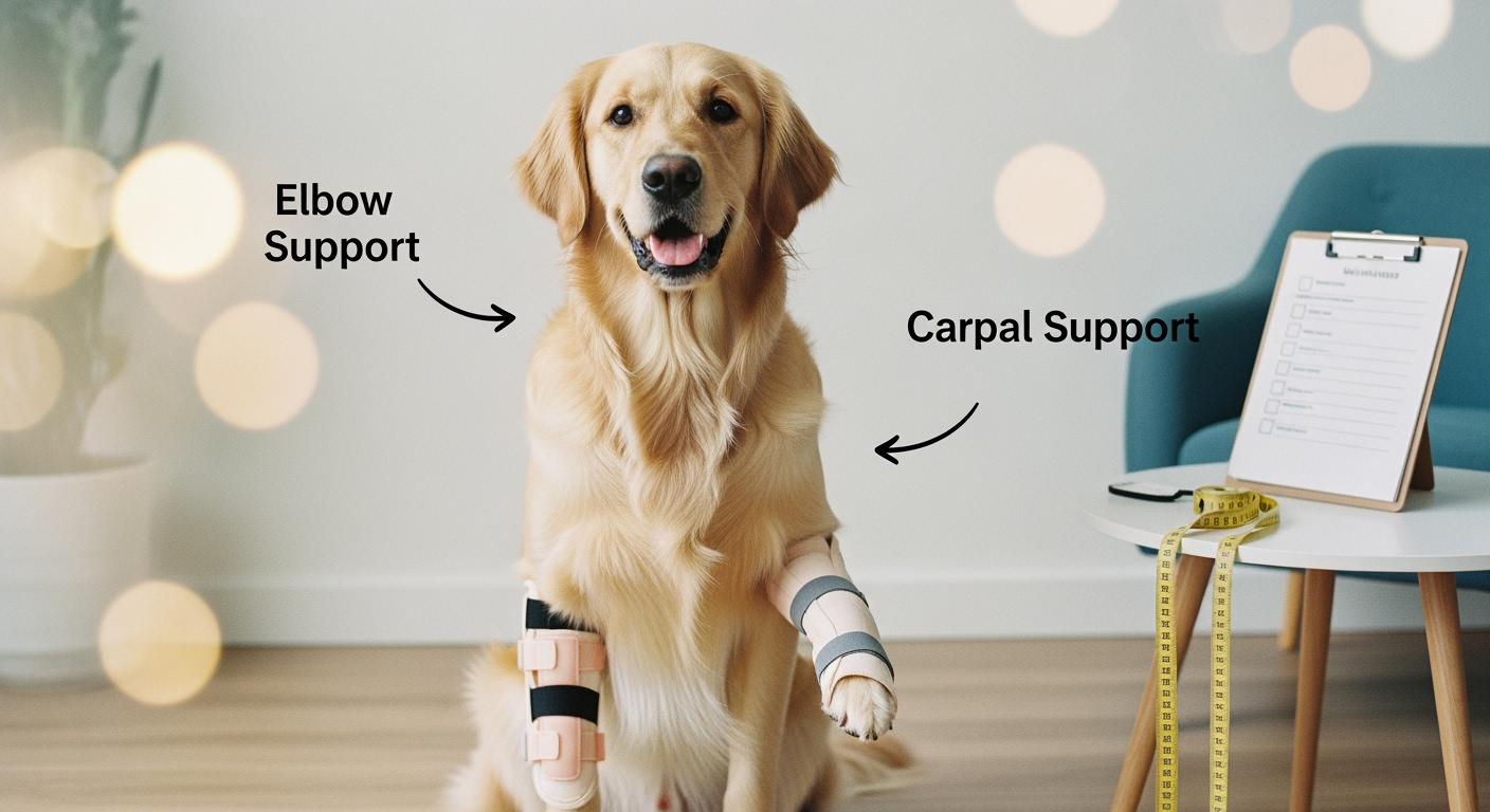 Dog Front Leg Brace for Arthritis: Elbow vs Carpal Support and How to Choose the Right Fit