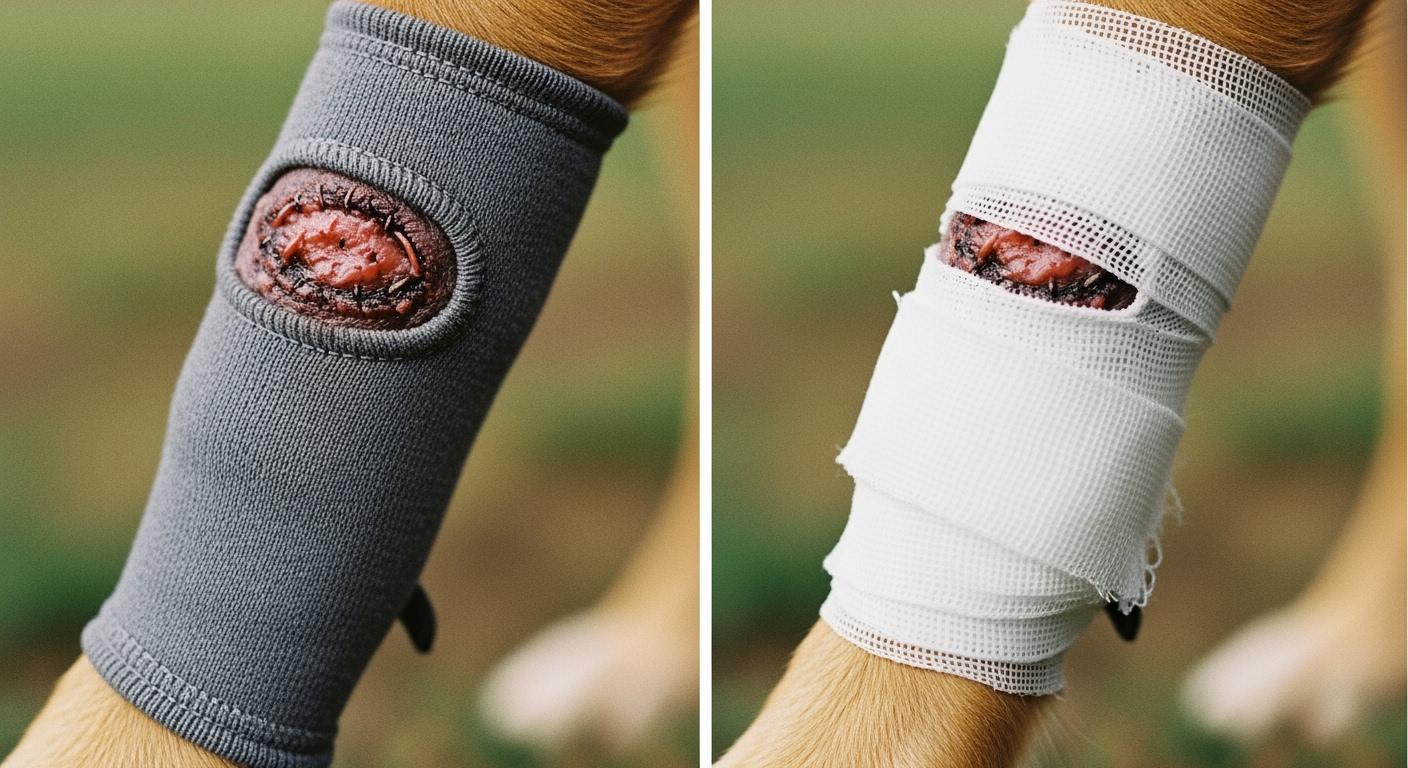 Dog Leg Wound Protection: Sleeve vs Bandage