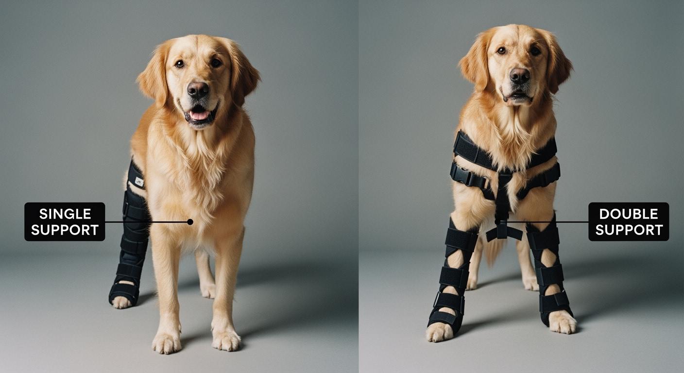 Dog Torn ACL Brace: Single vs Double Support
