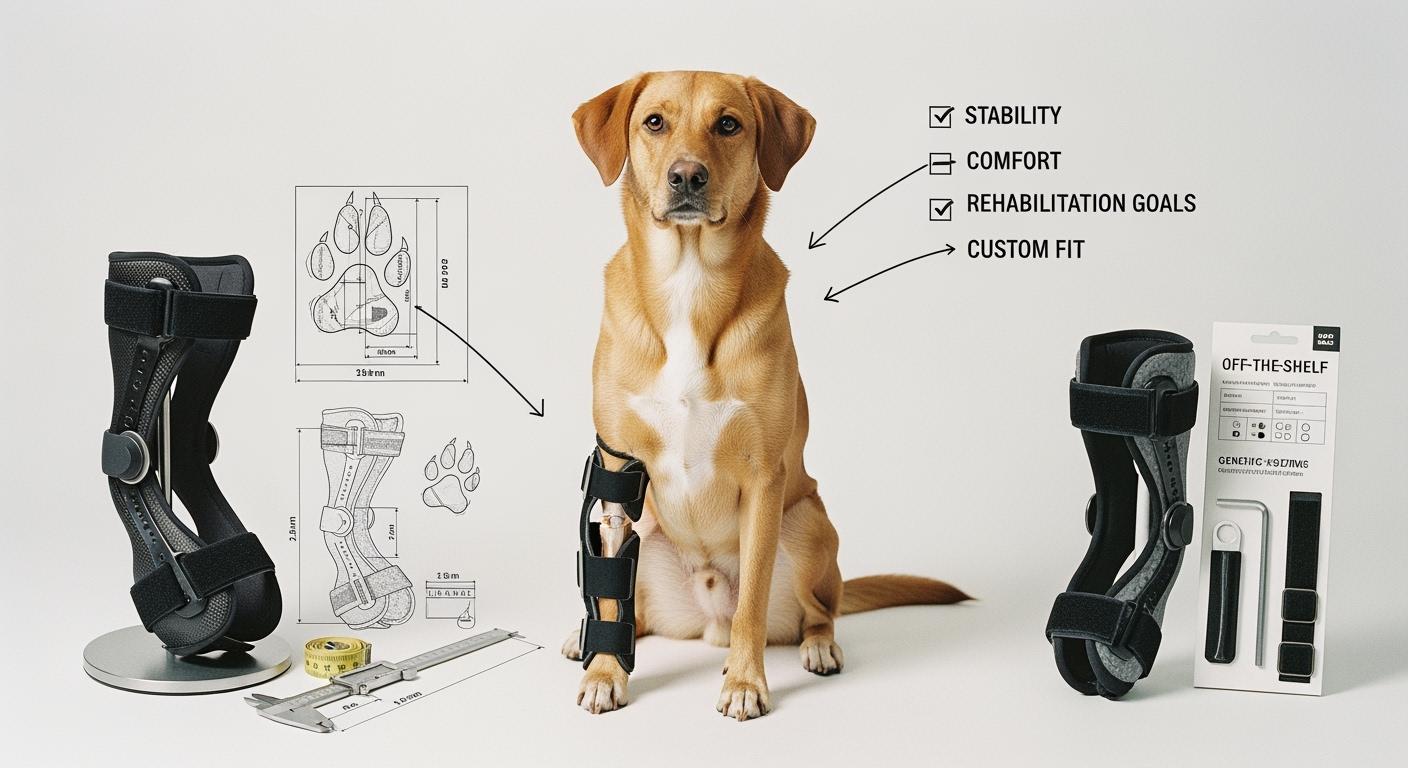 CCL Dog Brace: Custom vs Off-the-Shelf and How to Choose the Right Fit for Stability and Rehab