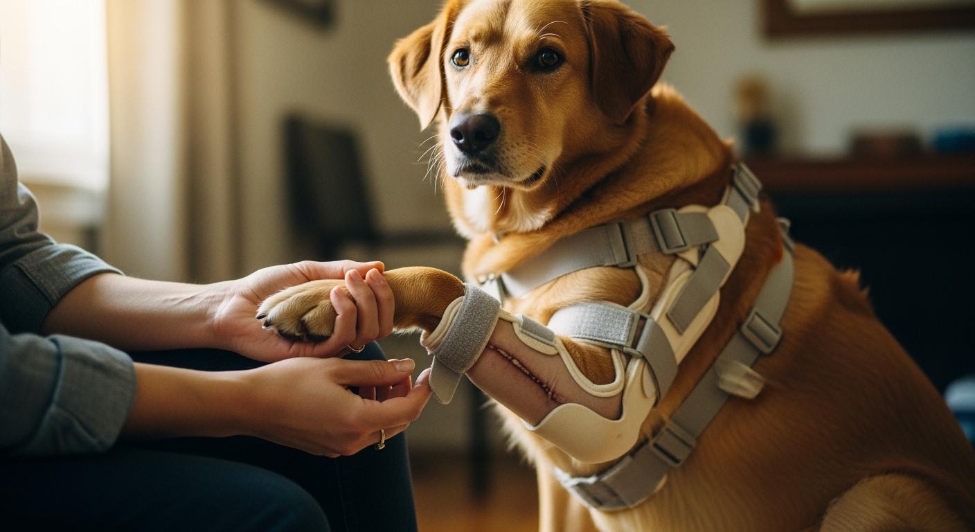 Brace for Dog Torn ACL After Surgery