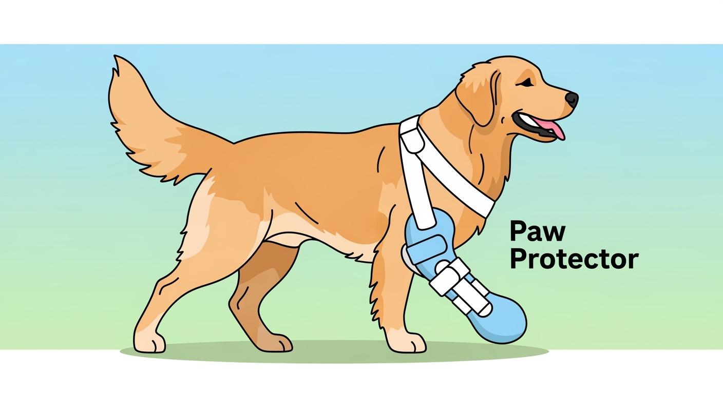 Back Leg Dog Foot Brace for Rear Paw Drag and Skin Safety